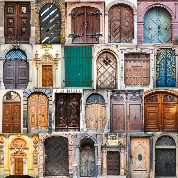 Fototapete Bunte türen