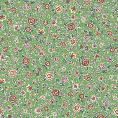 Fototapete Bunte vielfältige Blumen auf grünem Hintergrund