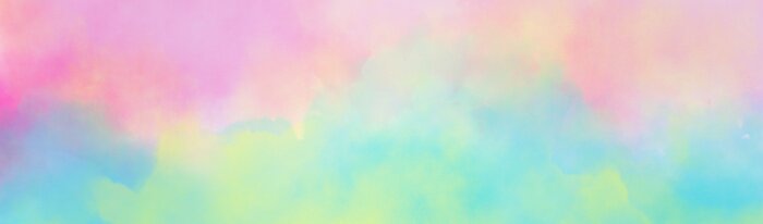 Fototapete Bunte Wolken für Kinder