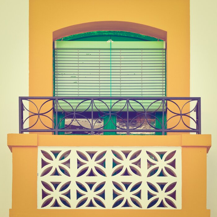 Fototapete Bunter cocktail mit erdbeeren