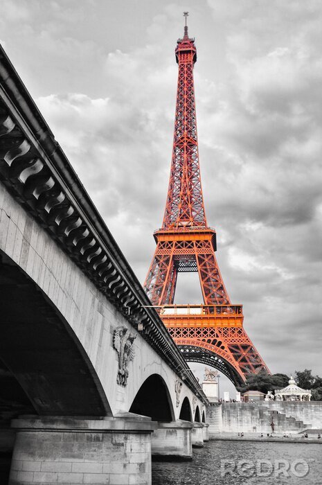Fototapete Bunter Eiffelturm