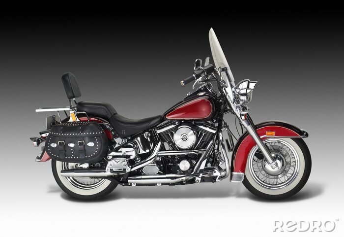 Fototapete Bunter Motorrad-Chopper