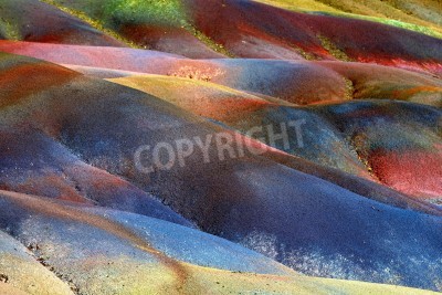 Fototapete Bunter Sand in der Wüste