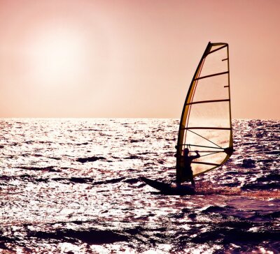 Fototapete Bunter Windsurfing-Sport