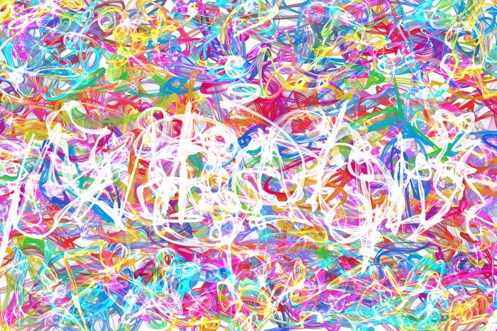 Fototapete Buntes abstraktes Muster auf Graffiti