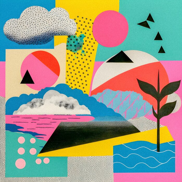 Fototapete Buntes Pop-Mosaik