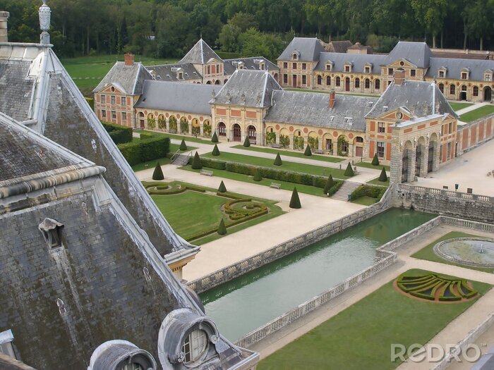 Fototapete Chateau of Vaux le Vicomte - Frankreich