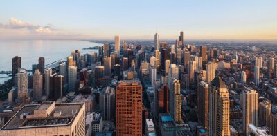 Fototapete Chicago auf Panorama