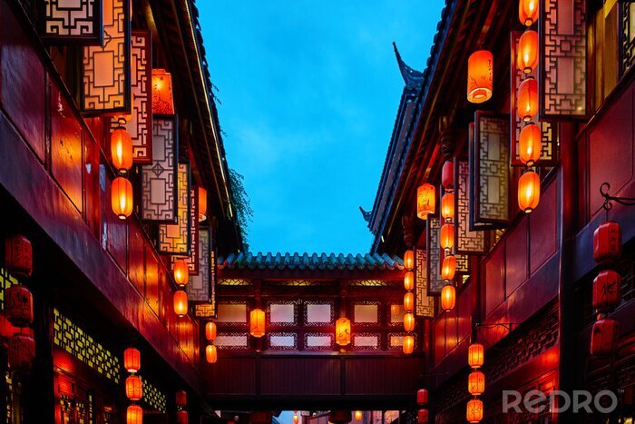 Fototapete Chinesische Gebäude in Asien