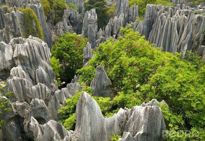 Fototapete Chinesische Landschaft von oben