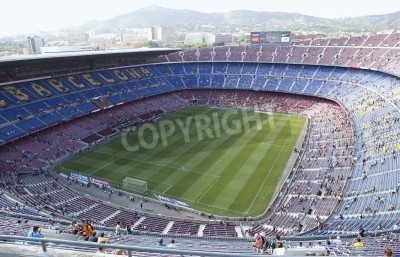 Fototapete Das Fußballstadion Camp Nou von oben