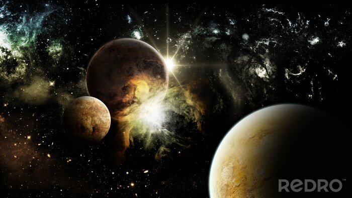 Fototapete Das Motiv des Kosmos und ungewöhnlicher Nebel