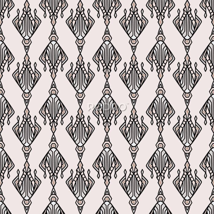 Fototapete Dekoratives Motiv auf pastellfarbenem Hintergrund