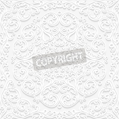 Fototapete Dekoratives Muster 3D