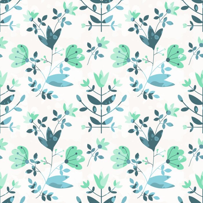 Fototapete Dekoratives Muster mit Natur