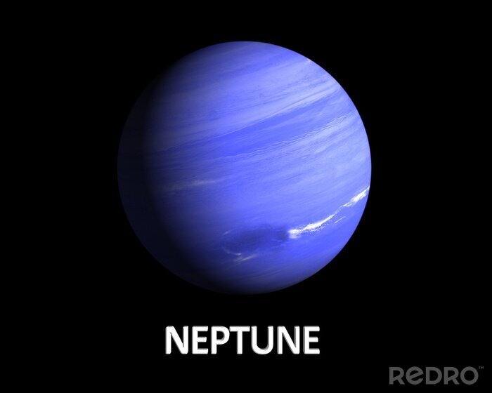 Fototapete Der verdunkelte Planet Neptun