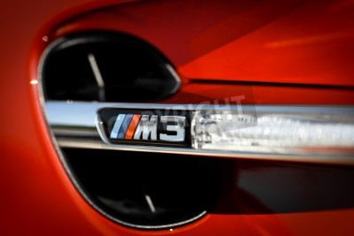 Fototapete Detail des BMW Autos
