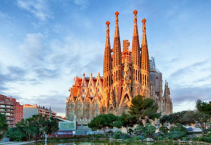 Fototapete Die Basilika Sagrada Familia in Barcelona