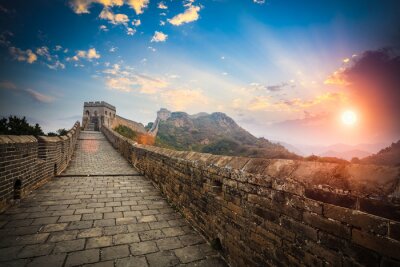 Fototapete Die Chinesische Mauer in Asien