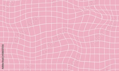 Fototapete Die Illusion eines geometrischen Gitters