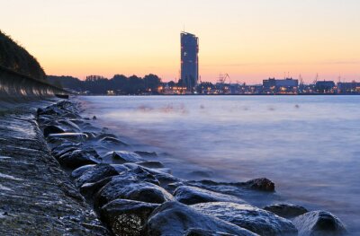 Die Küstenlinie in Gdynia