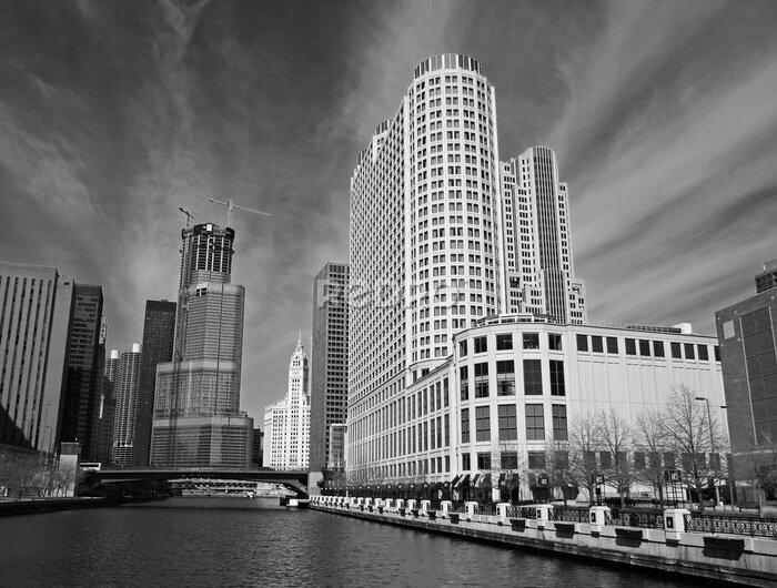 Fototapete Die Skyline von Chicago