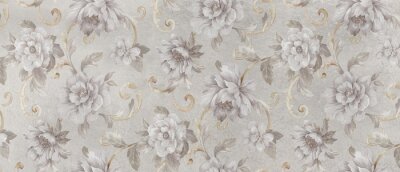 Fototapete Digital colorful wall tile design for washroom and kitchen