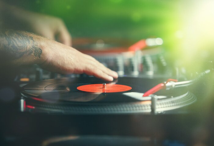 Fototapete DJ-Mischpult und Hip-Hop