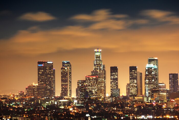 Fototapete Downtown Los Angeles skyline