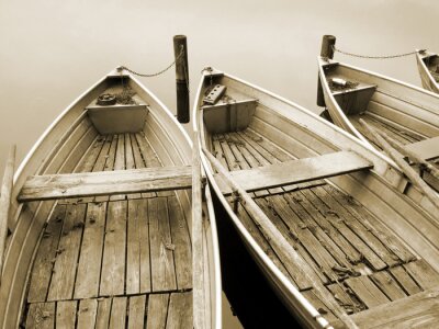 Drei alte Boote
