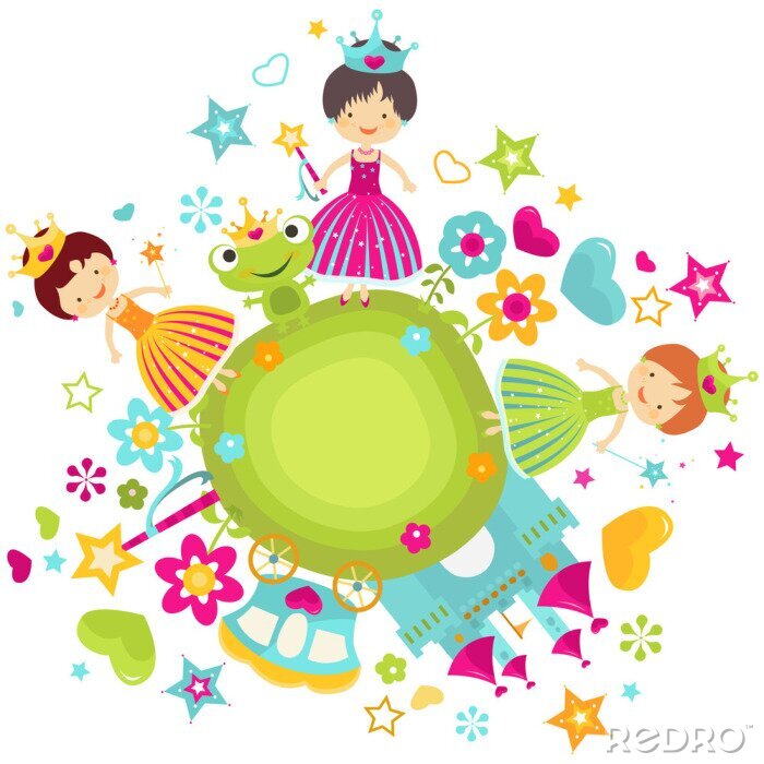 Fototapete Drei Prinzessinnen