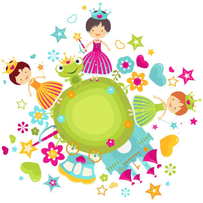 Fototapete Drei Prinzessinnen