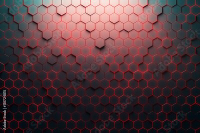 Fototapete Dreidimensionale Wabenstruktur