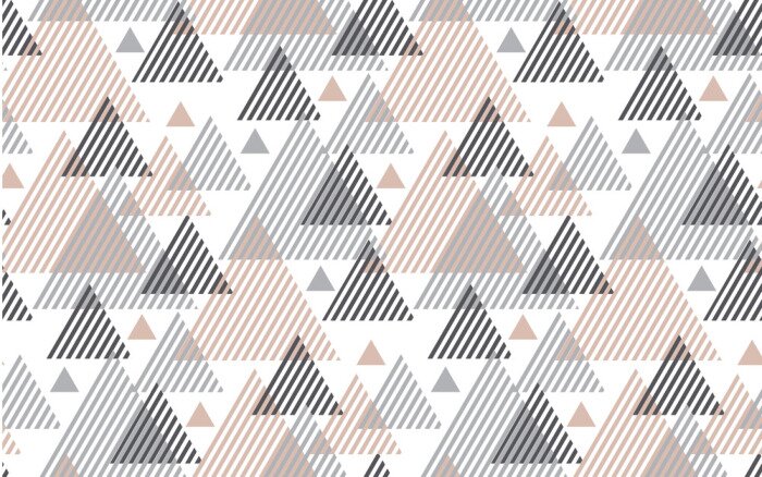 Fototapete Dreiecke aus Linien