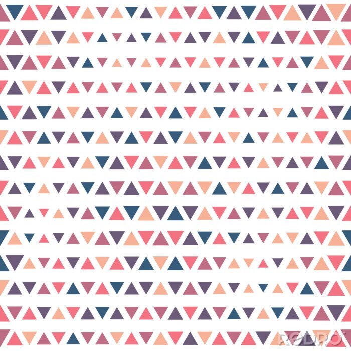 Fototapete Dreiecke in verschiedenen Farben und Größen