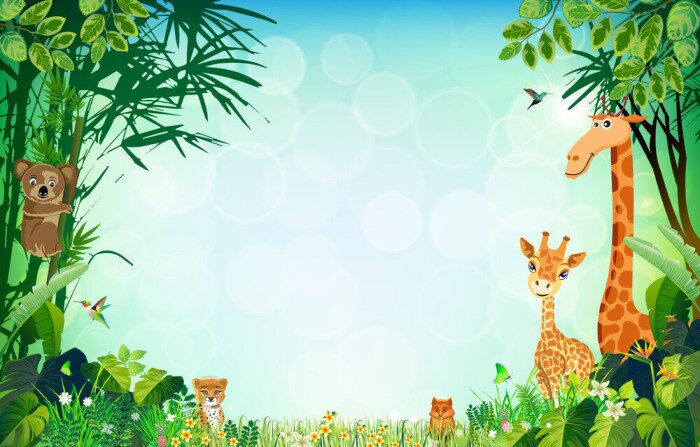 Fototapete Dschungel für Kinder