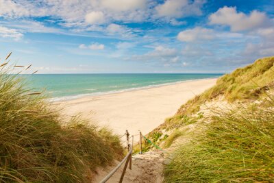 Fototapete Dünen Strand und Meer