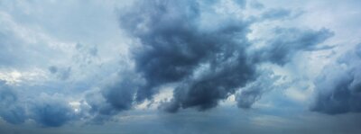 Fototapete Dunkelblaue Regenwolken