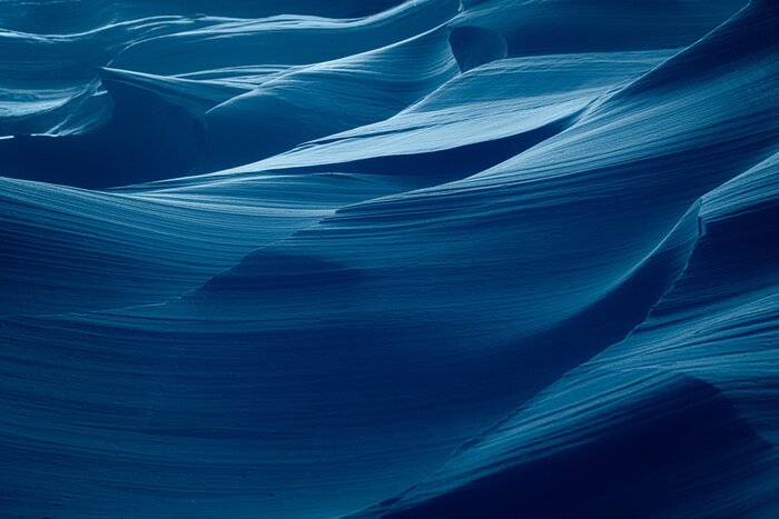 Fototapete Dunkelblaue Wellen
