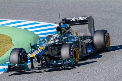 Fototapete Dunkelblauer Bolid Rennen Formel 1