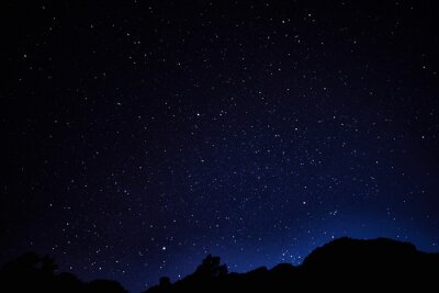 Fototapete Dunkelblauer Himmel mit Sternen