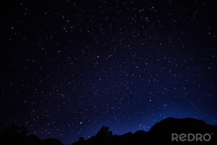 Fototapete Dunkelblauer Himmel mit Sternen