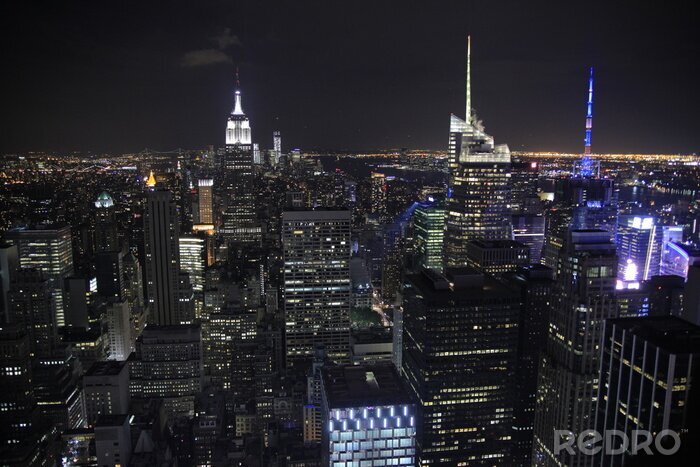 Fototapete Dunkle Nacht in New York City