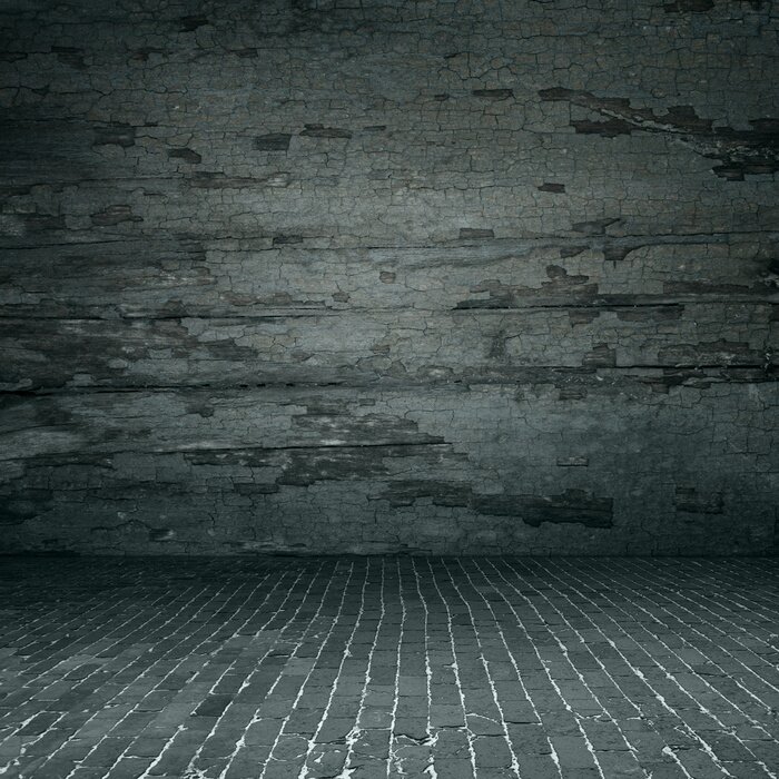 Fototapete Dunkle Ziegelmauer