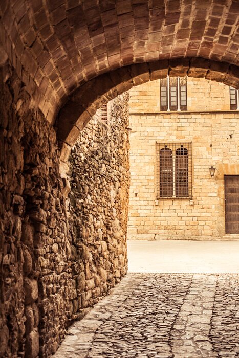 Fototapete Durchgang mi Steinbogen