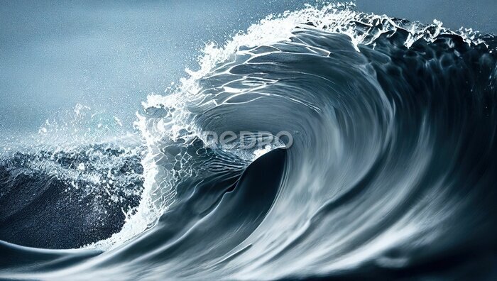 Fototapete Dynamische Meereswelle
