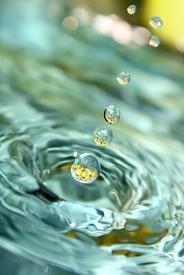 Fototapete Dynamischer Effekt auf Wasser