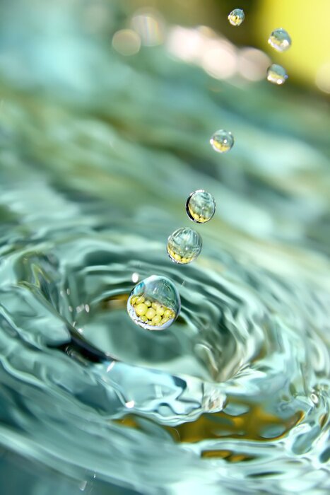 Fototapete Dynamischer Effekt auf Wasser