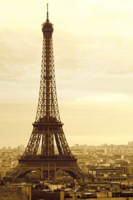 Eiffelturm im Retro-Stil