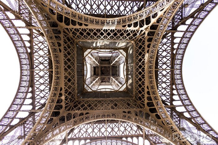 Fototapete Eiffelturm von unten
